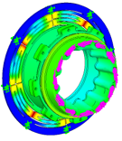Focus flexure FEA