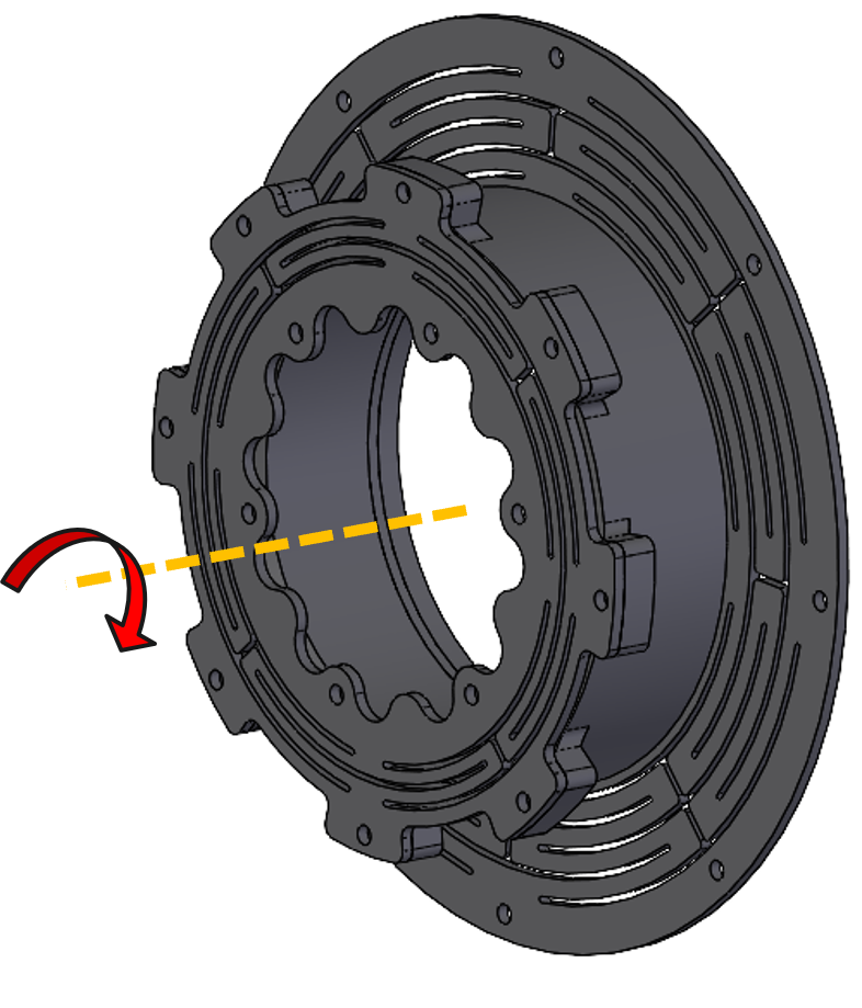 5-DoF lens focus flexure